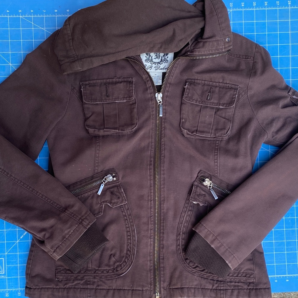 Brown Zip-Up Jacket